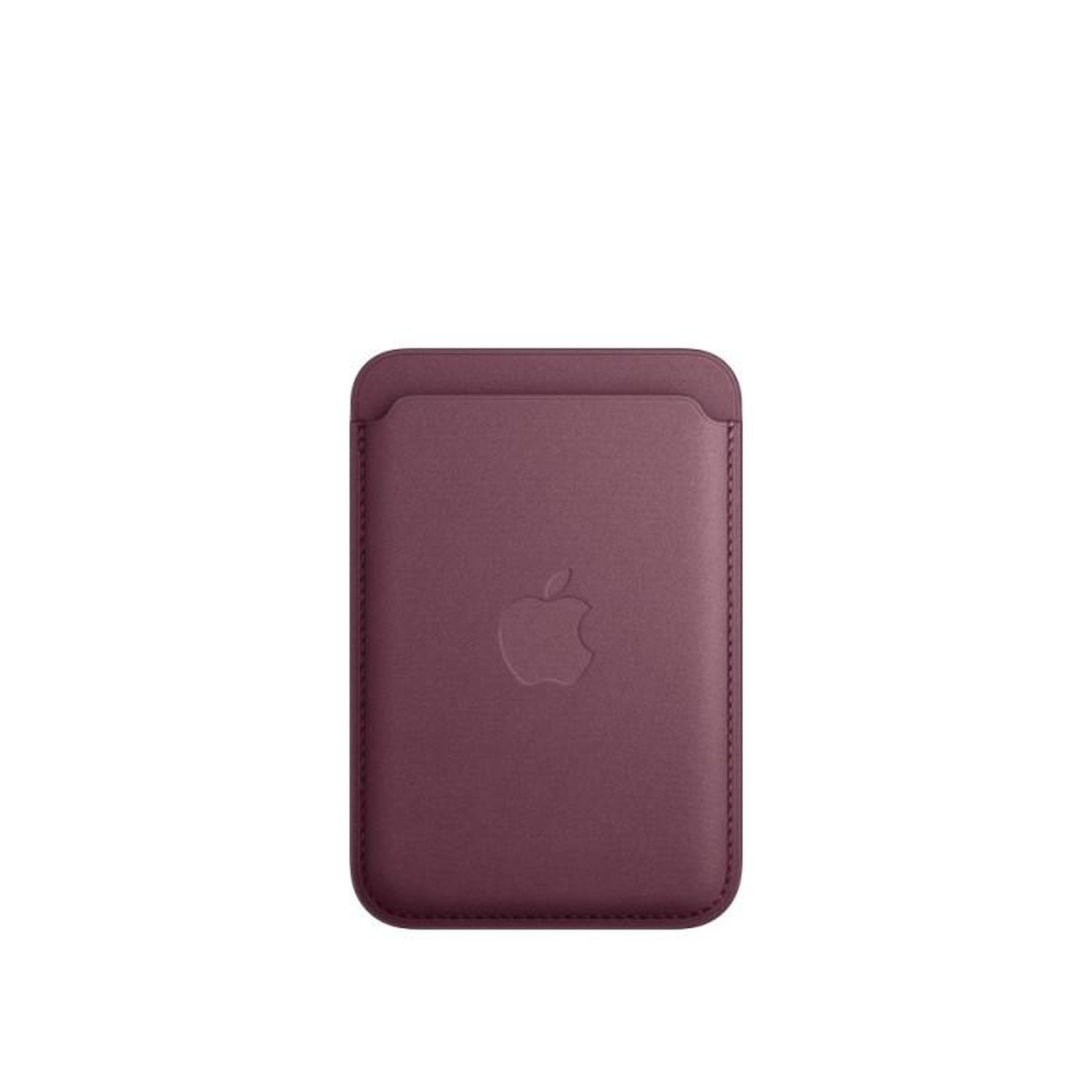 APPLE Porte cartes en tissage fin pour iPhone avec MagSafe Mûre