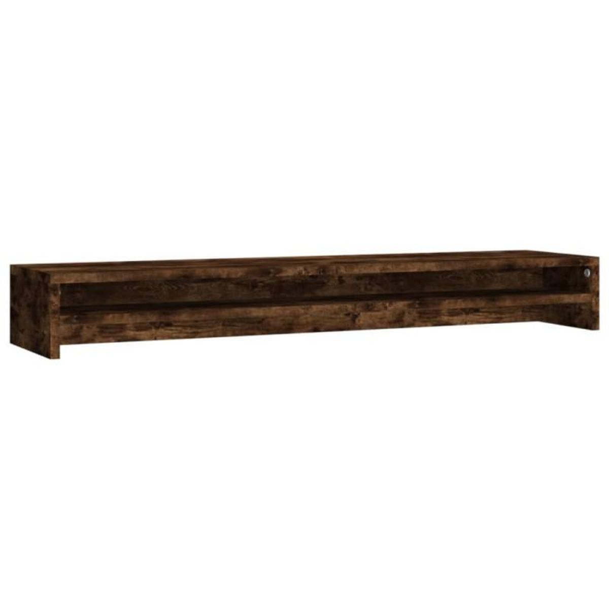 VIDAXL Support de moniteur Chêne fumé 100x24x13 cm Bois d ingénierie