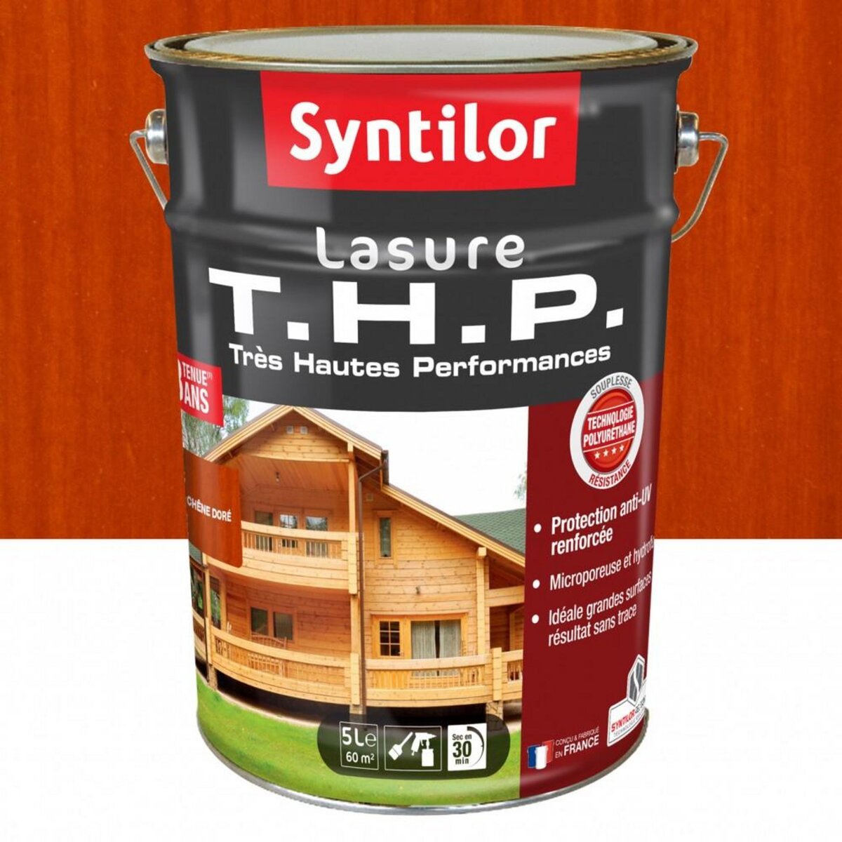 CENTRALE BRICO Lasure SYNTILOR Thp 8 ans chêne doré satiné 5 l