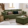 Voir la diapositive 2 : BEST MOBILIER Topaze - canapé 3 places - convertible avec coffre - en tissu bouclette