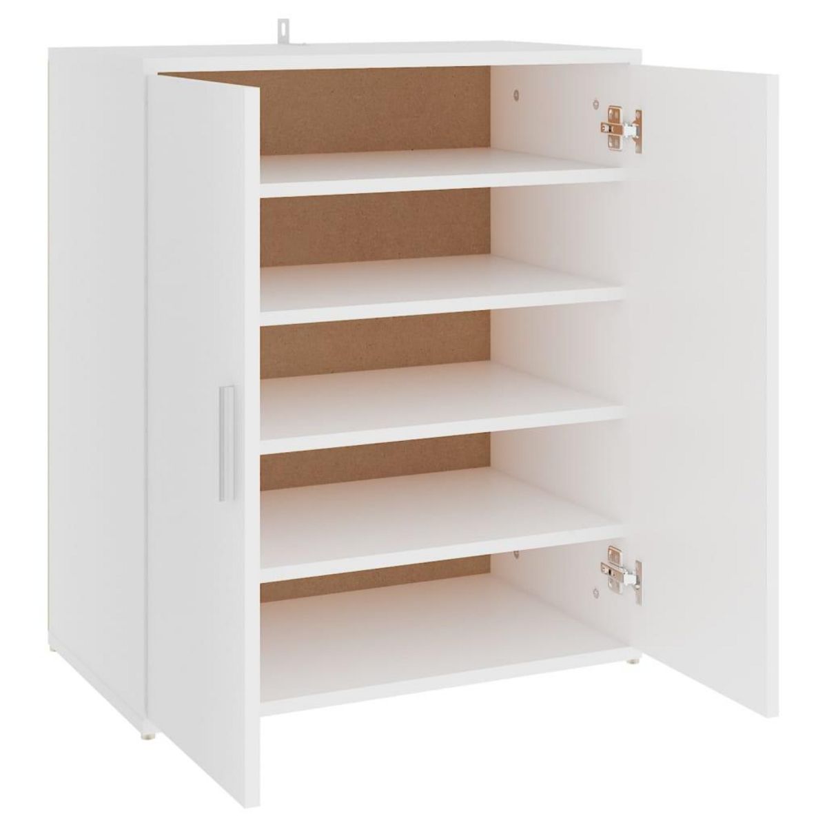 VIDAXL Armoire a chaussures Blanc 60x35x70 cm Bois d'ingenierie