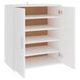 Voir la diapositive 2 : VIDAXL Armoire a chaussures Blanc 60x35x70 cm Bois d'ingenierie
