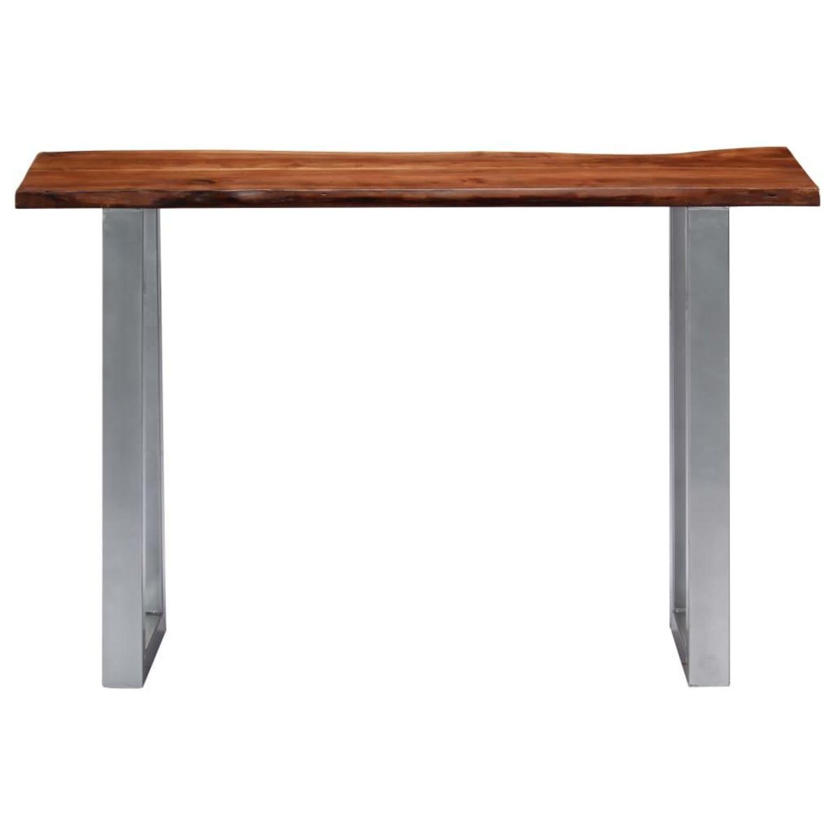 VIDAXL Table console 115x35x76 cm Bois d'acacia massif et fer