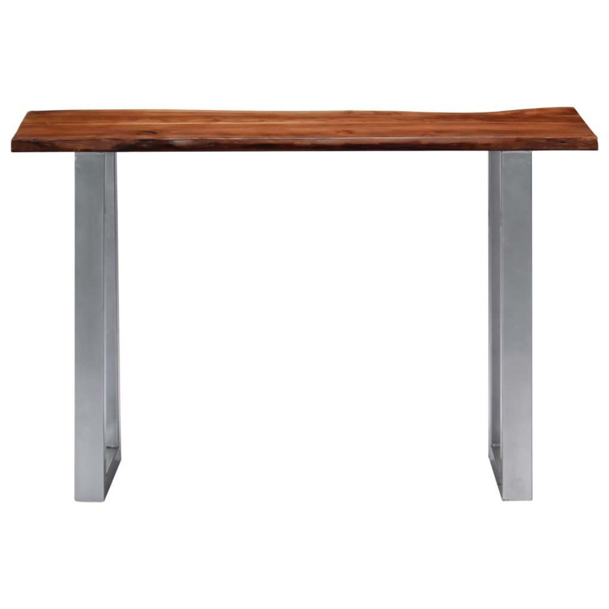 VIDAXL Table console 115x35x76 cm Bois d'acacia massif et fer