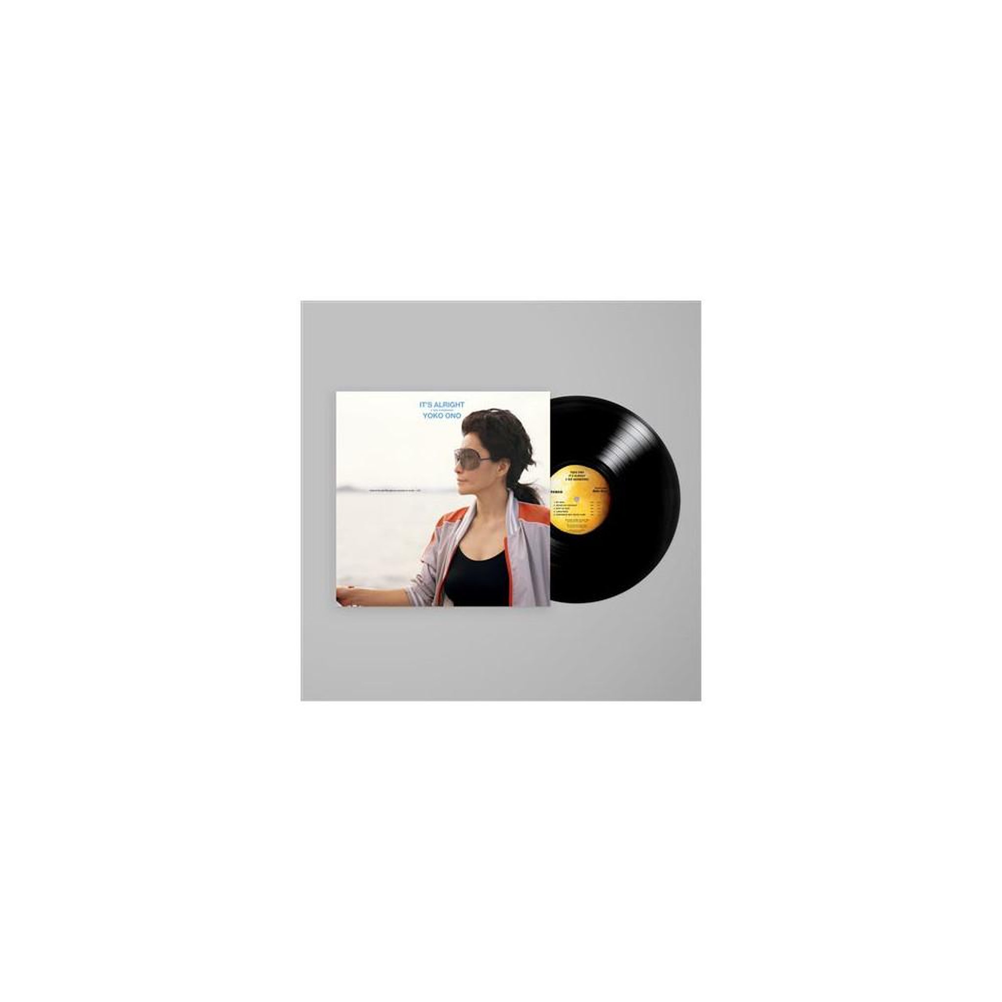 Vinyle lp 33t it's alright (i see rainbows) – rock, disque noir 33 tours, présentation gris et blanc