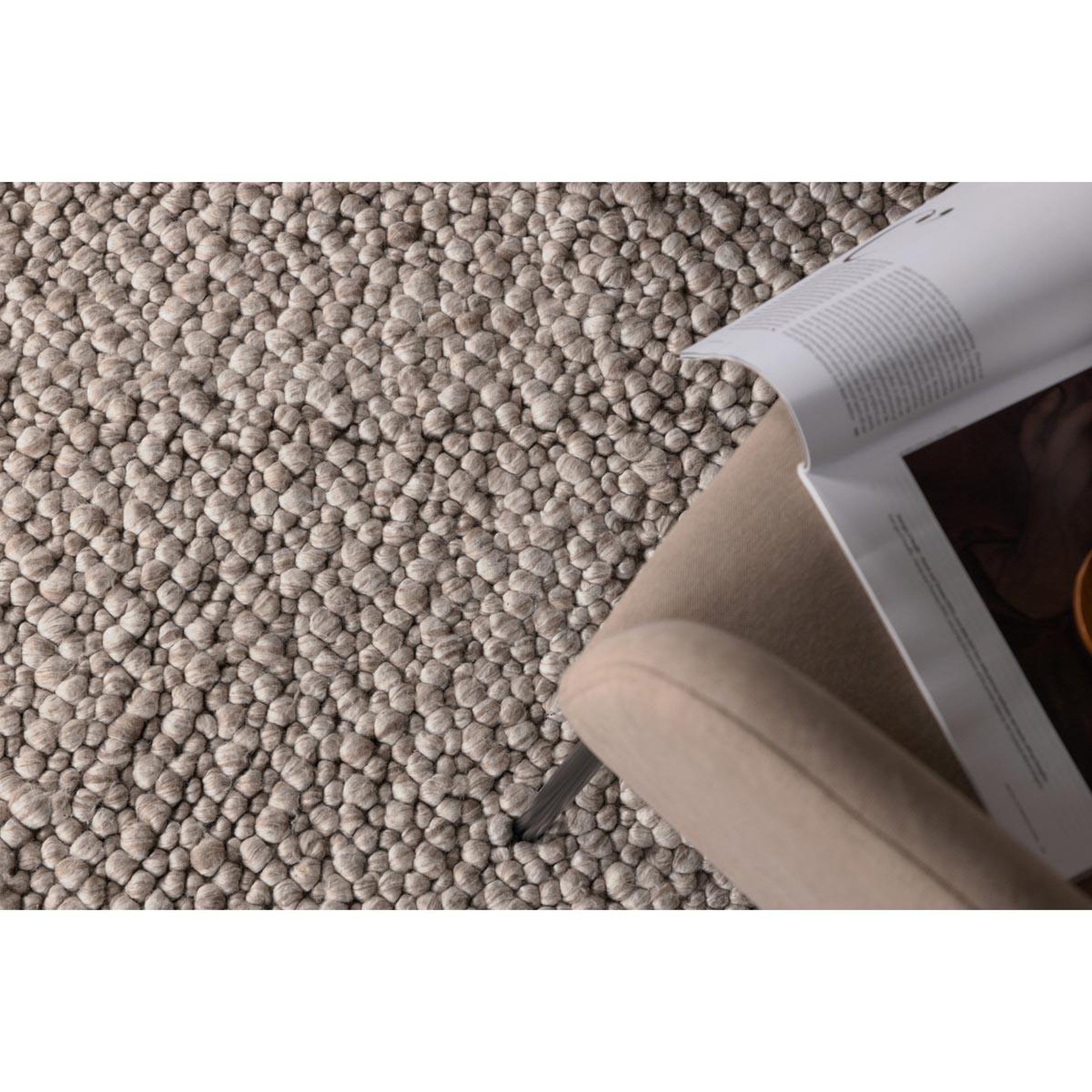 Voir la diapositive 3 : Paris Prix Tapis déco en laine  jajru  200x300cm beige
