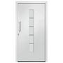Voir la diapositive 3 : VIDAXL Porte d'entree Aluminium et PVC Blanc 100x200 cm