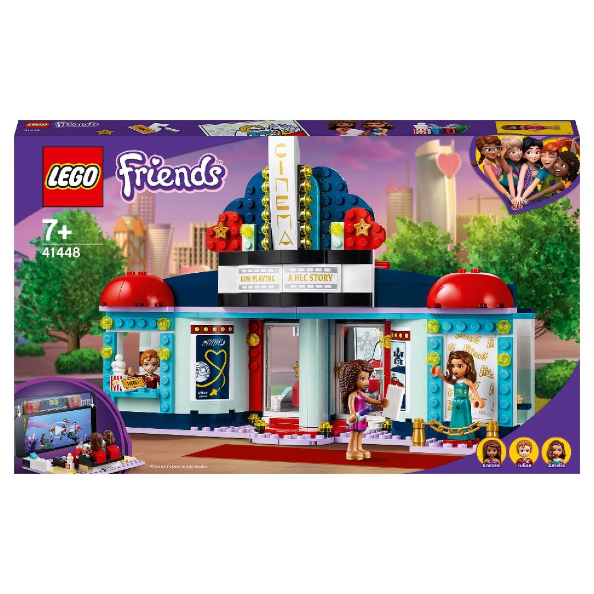 LEGO Friends 41448 Le Cinéma de Heartlake City, Jeu Créatif pour Fille et Garçon  7 Ans pas cher 