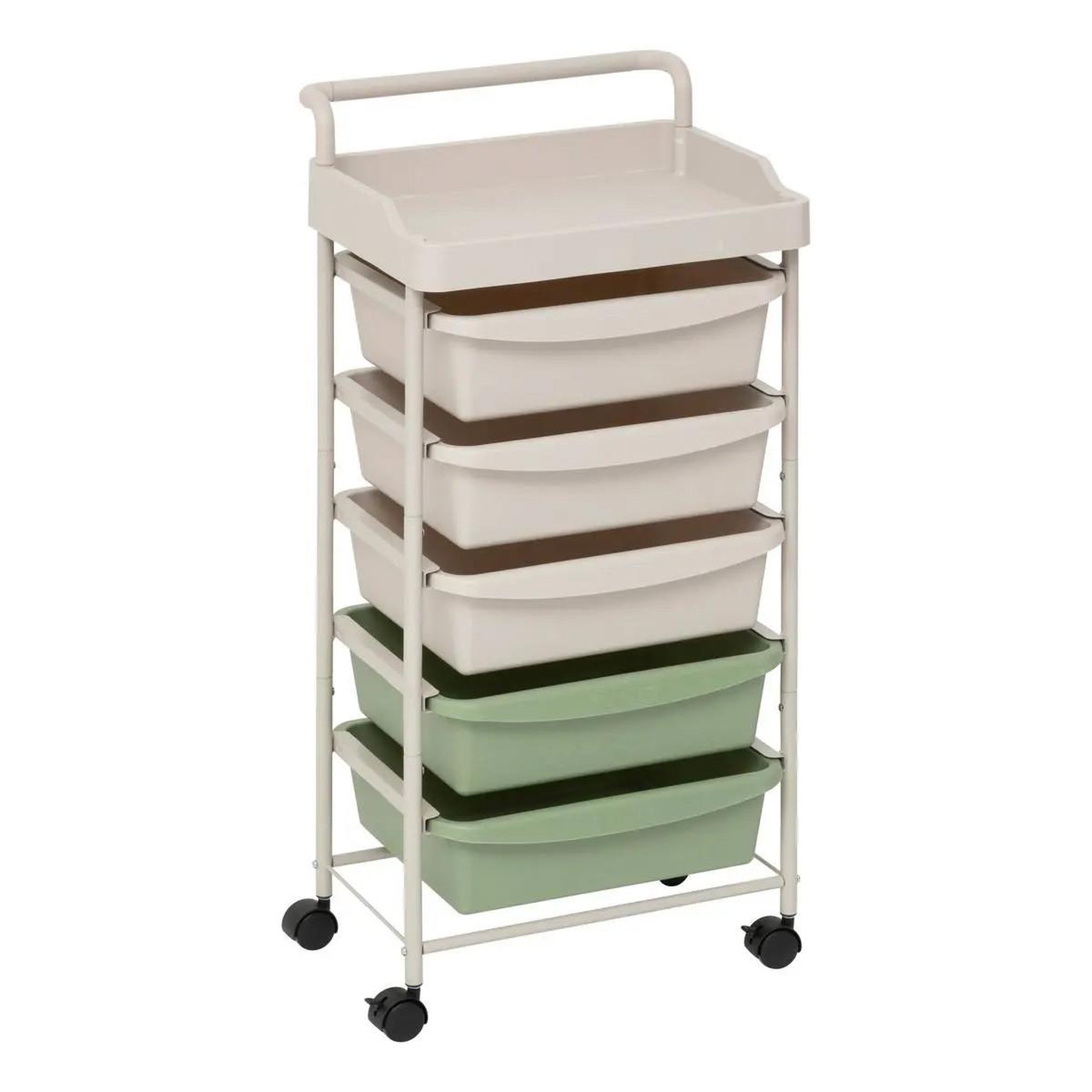 FIVE Tour de Rangement 5 Tiroirs  Deskolor  82cm Beige