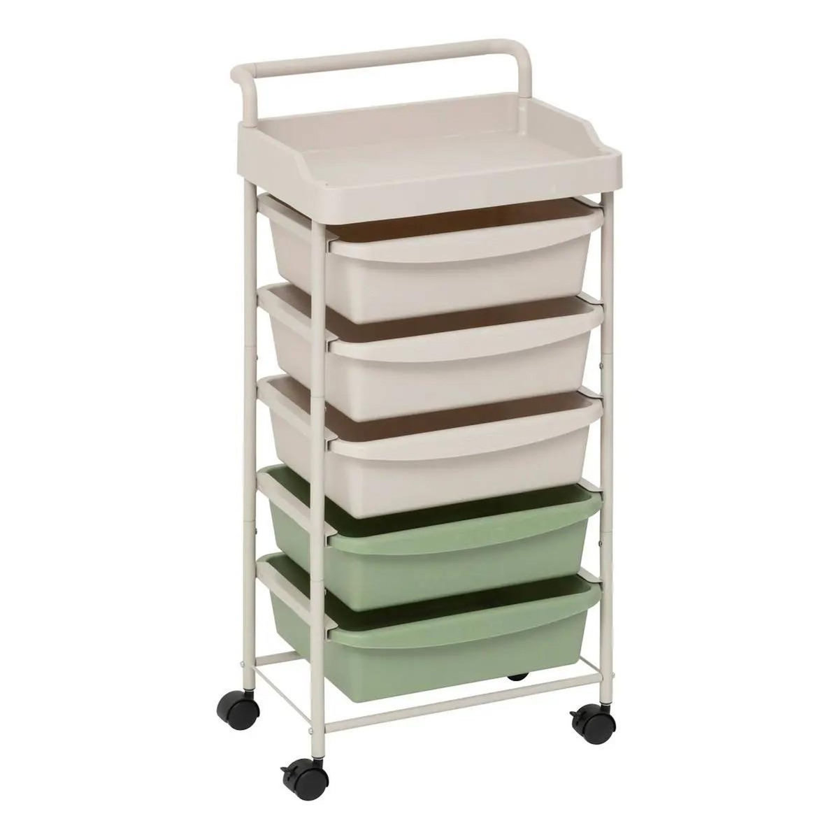 FIVE Tour de Rangement 5 Tiroirs  Deskolor  82cm Beige