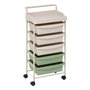 Voir la diapositive 1 : FIVE Tour de Rangement 5 Tiroirs  Deskolor  82cm Beige