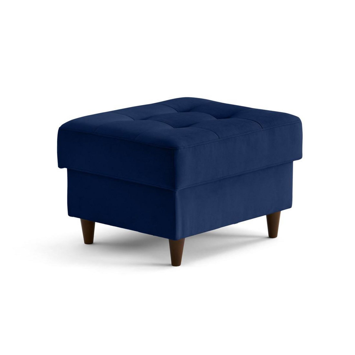 LISA DESIGN Anna - pouf en velours - pieds en bois