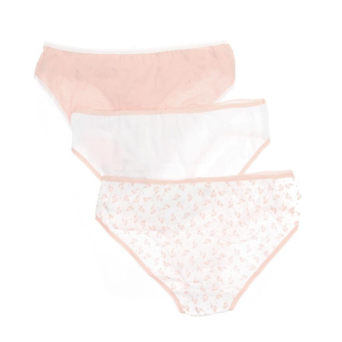 Lulu Castagnette Lot x3 Culottes Rose/Blanche Femme Lulu Castagnette