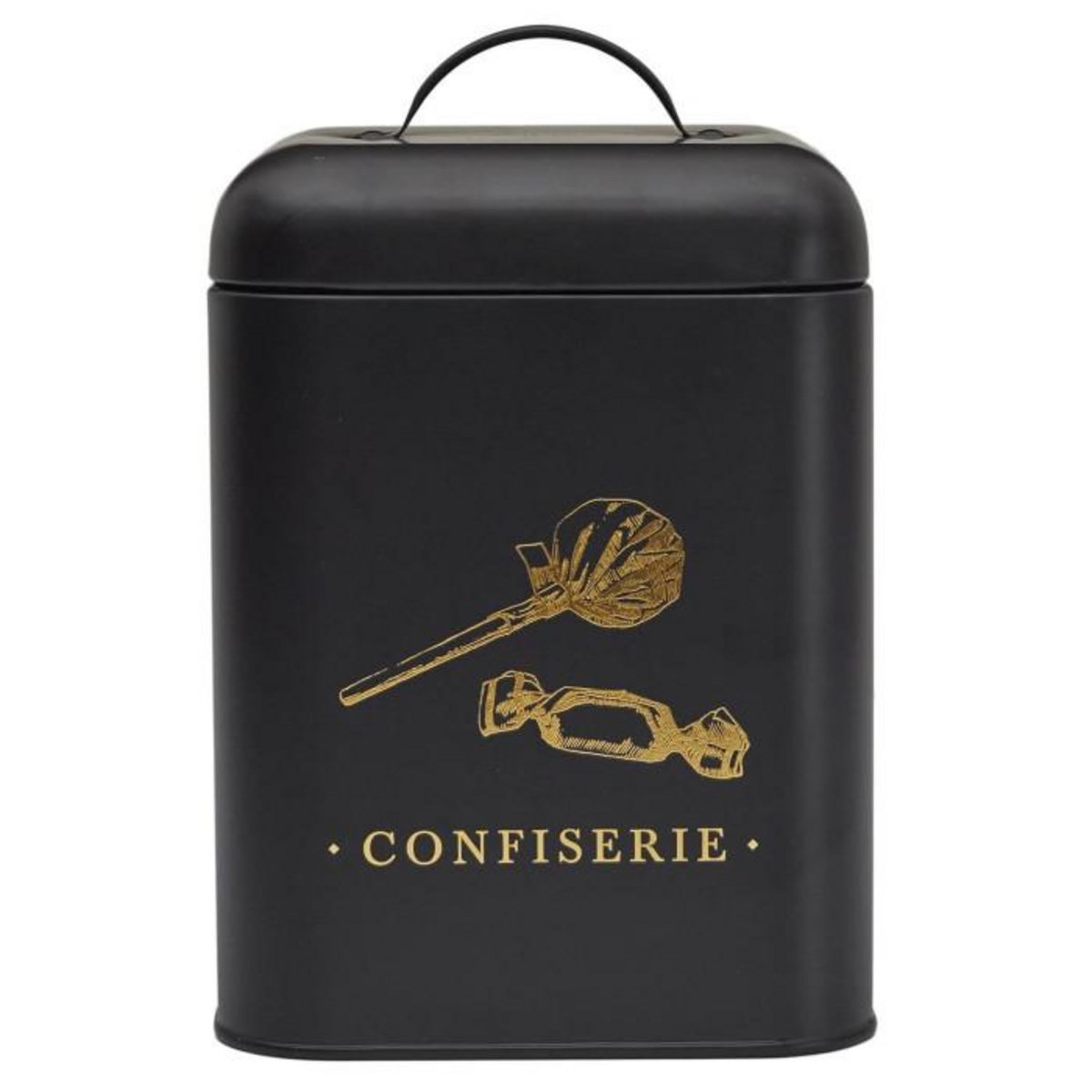 Paris Prix Boîte à Confiserie en Métal  Lounge  22cm Noir