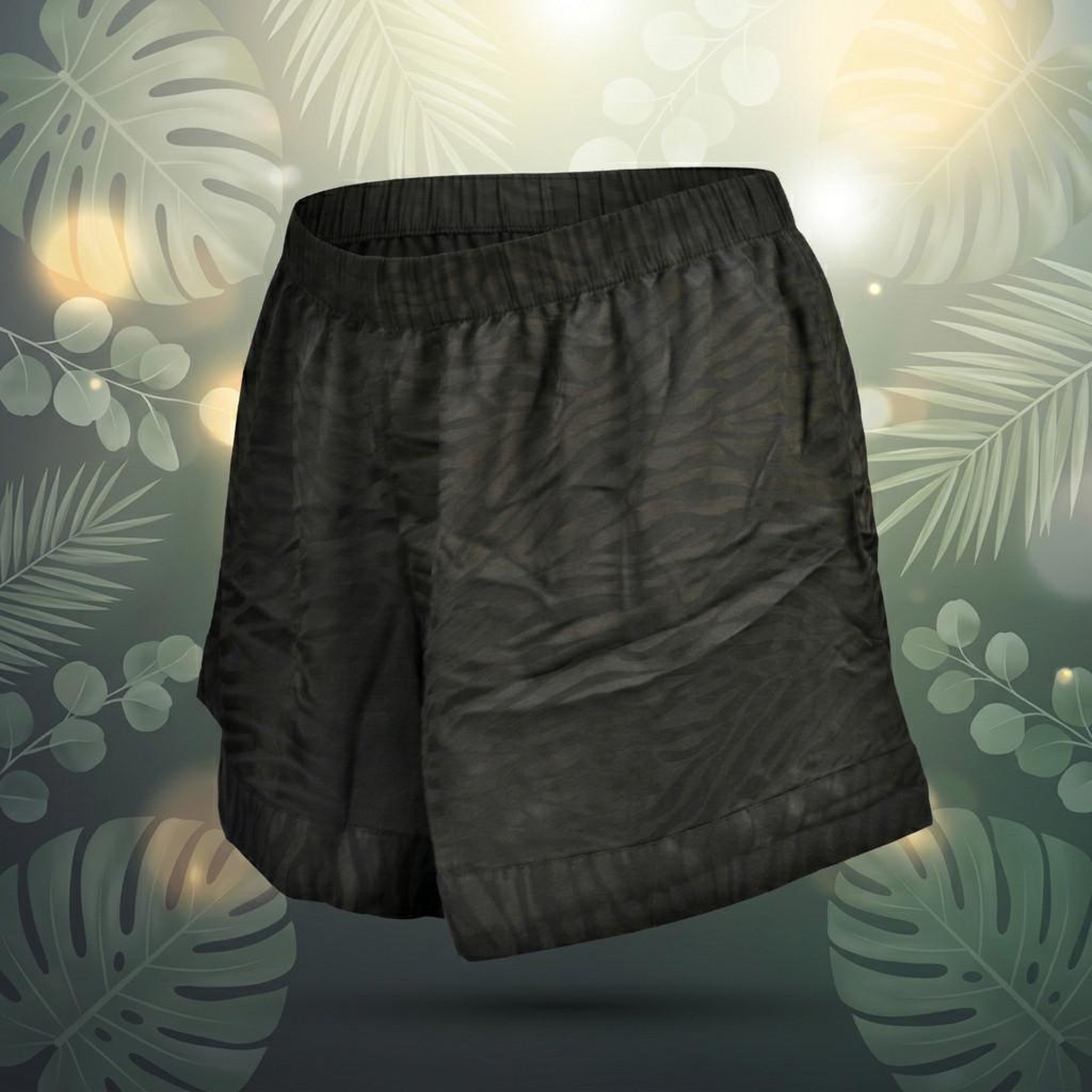 Voir la diapositive 5 : OZABI OZABI Pyjama Femme Short Satiné Boutonné Motif Zèbre Toucher Soie