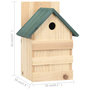 Voir la diapositive 6 : VIDAXL Nichoirs 4 pcs 23x19x33 cm Bois de sapin