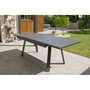Voir la diapositive 3 : Paris Prix Ensemble Table de Jardin & 4 Chaises  Stockholm  150-225cm Gris Anthracite