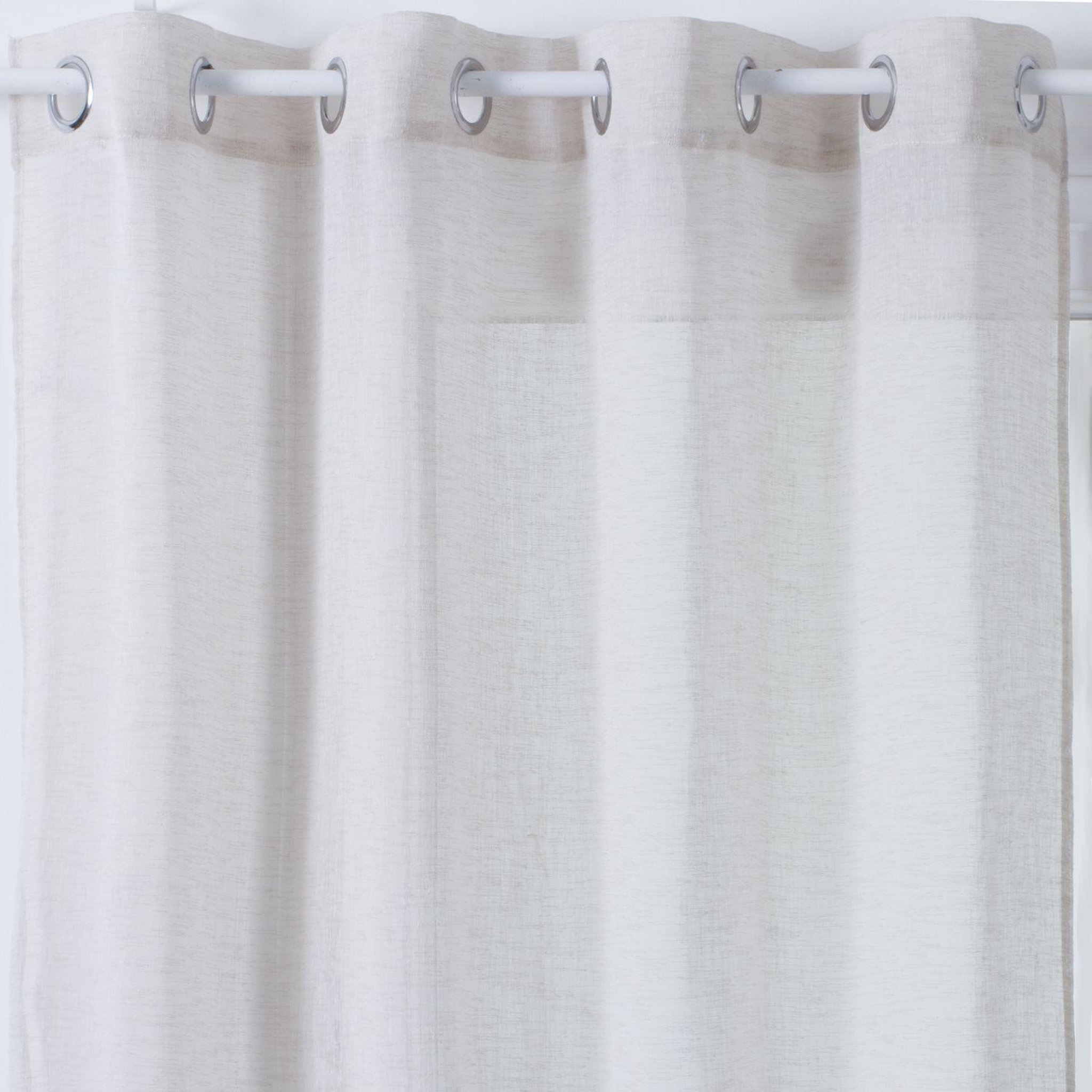 ATMOSPHERA Voilage Fred. Coloris disponibles : Beige, Blanc, Gris