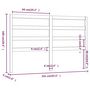 Voir la diapositive 6 : VIDAXL Tete de lit 141x4x100 cm Bois massif de pin