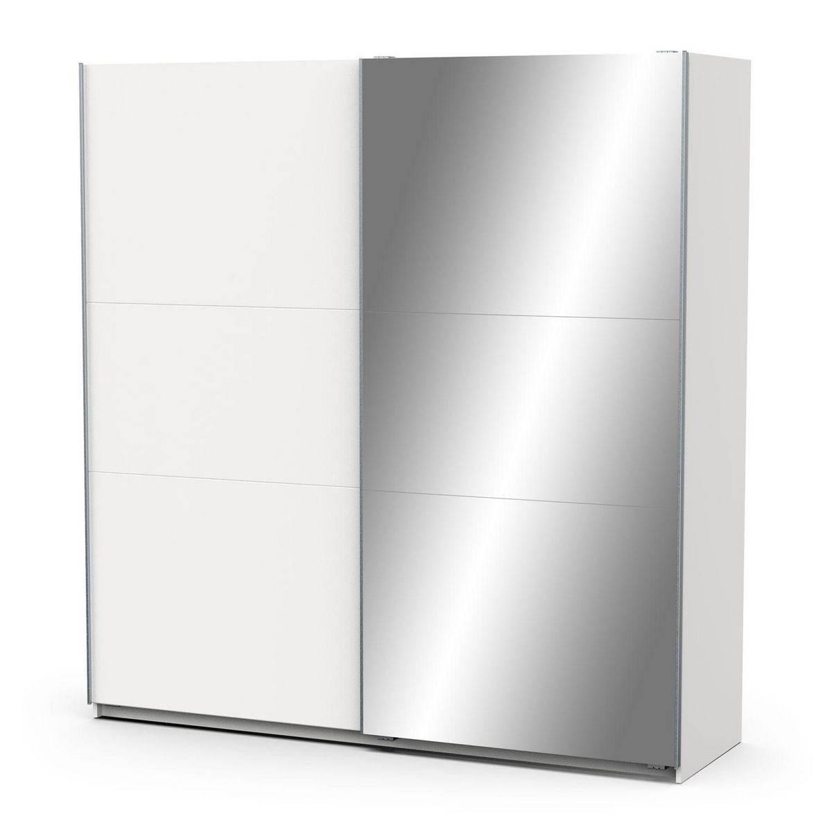 Armoire 2 portes coulissantes 1 miroir L200 cm THIBAULT