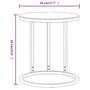 Voir la diapositive 6 : VIDAXL Table d'appoint Dore et marbre noir 45 cm Verre trempe