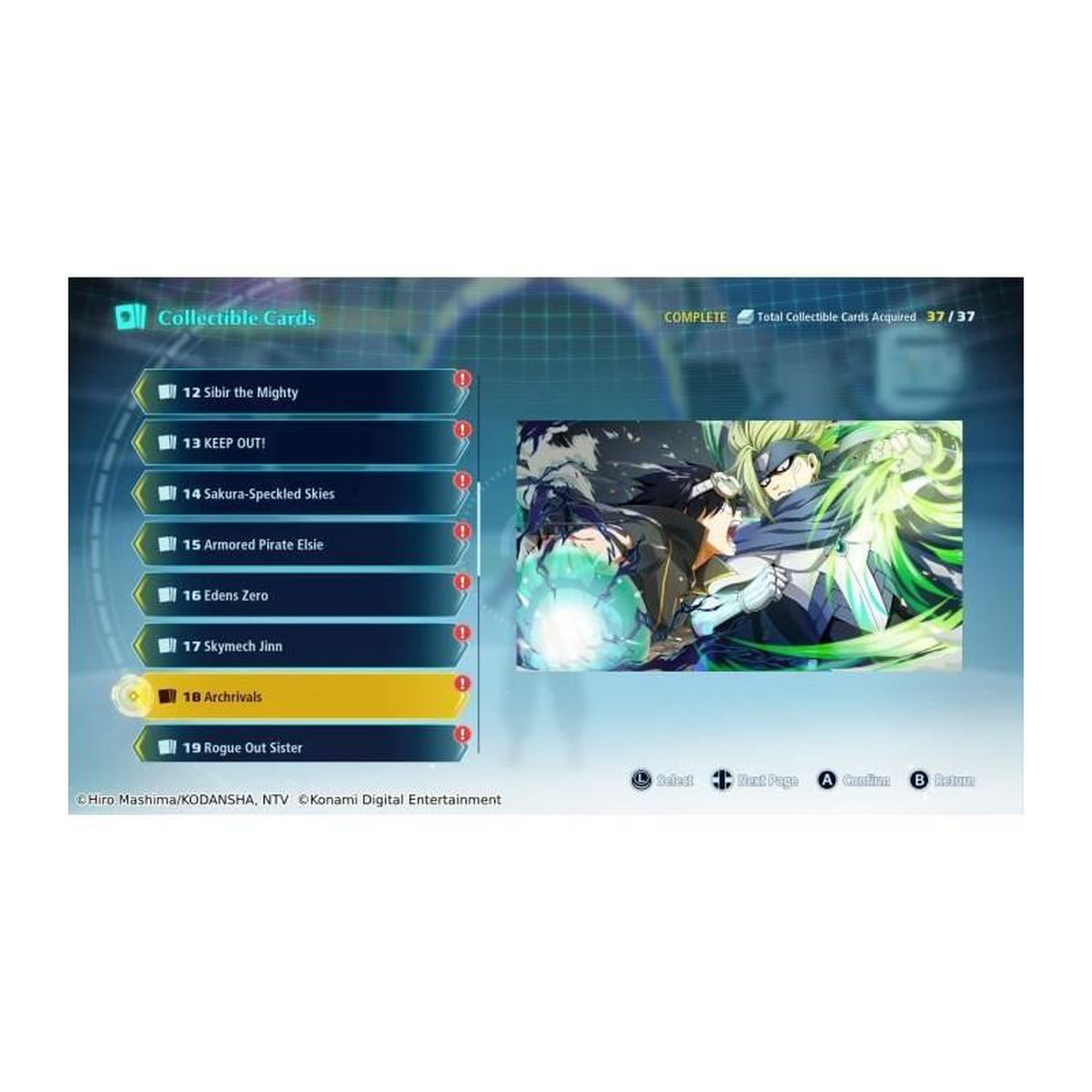 Voir la diapositive 2 : Konami Edens Zero Day Edition PS5