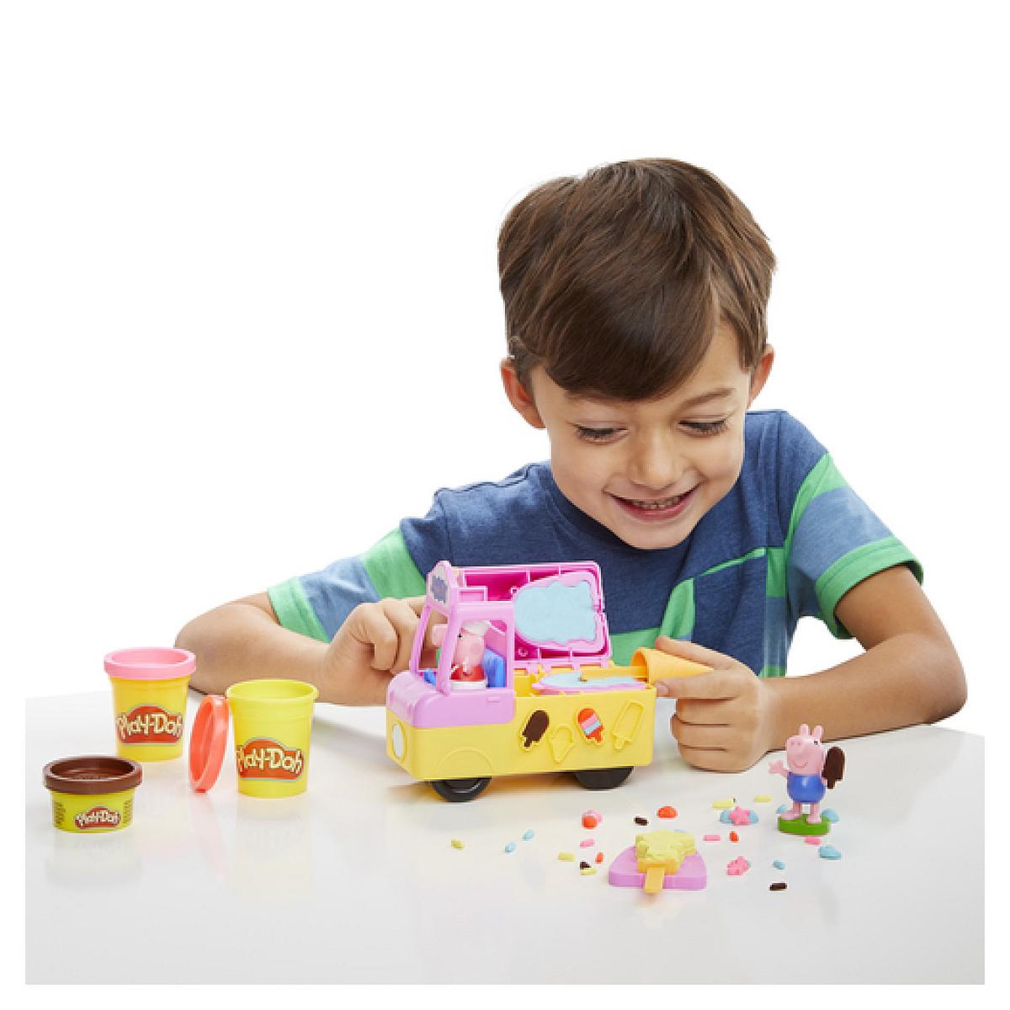 Voir la diapositive 4 : HASBRO Play-Doh Peppa et le camion de glaces