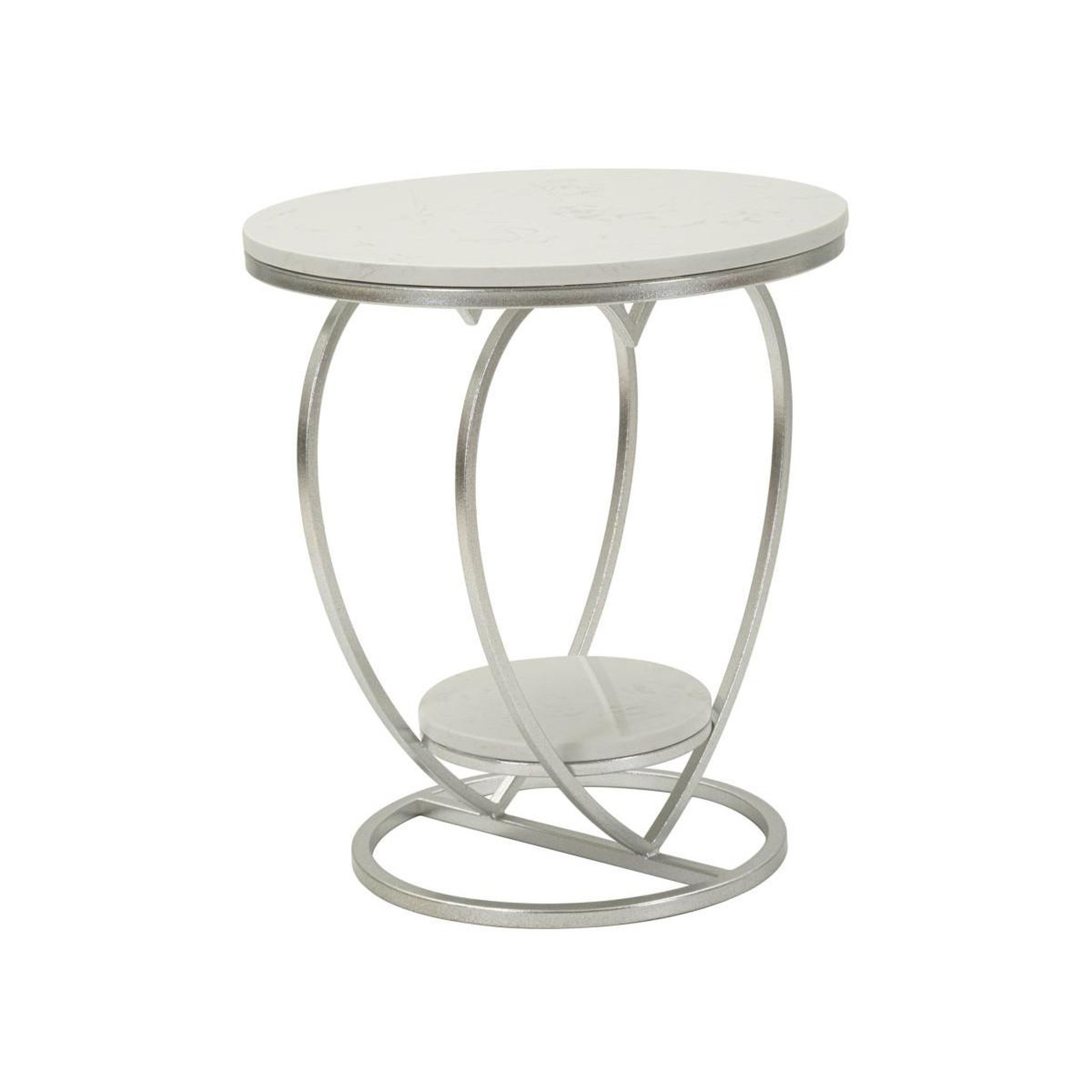 Voir la diapositive 2 : Paris Prix Table d'appoint design  heart  45cm argent