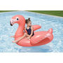 Voir la diapositive 2 : BESTWAY Bouée a chevaucher - Bestway - Flamant rose - 138 x 107 cm