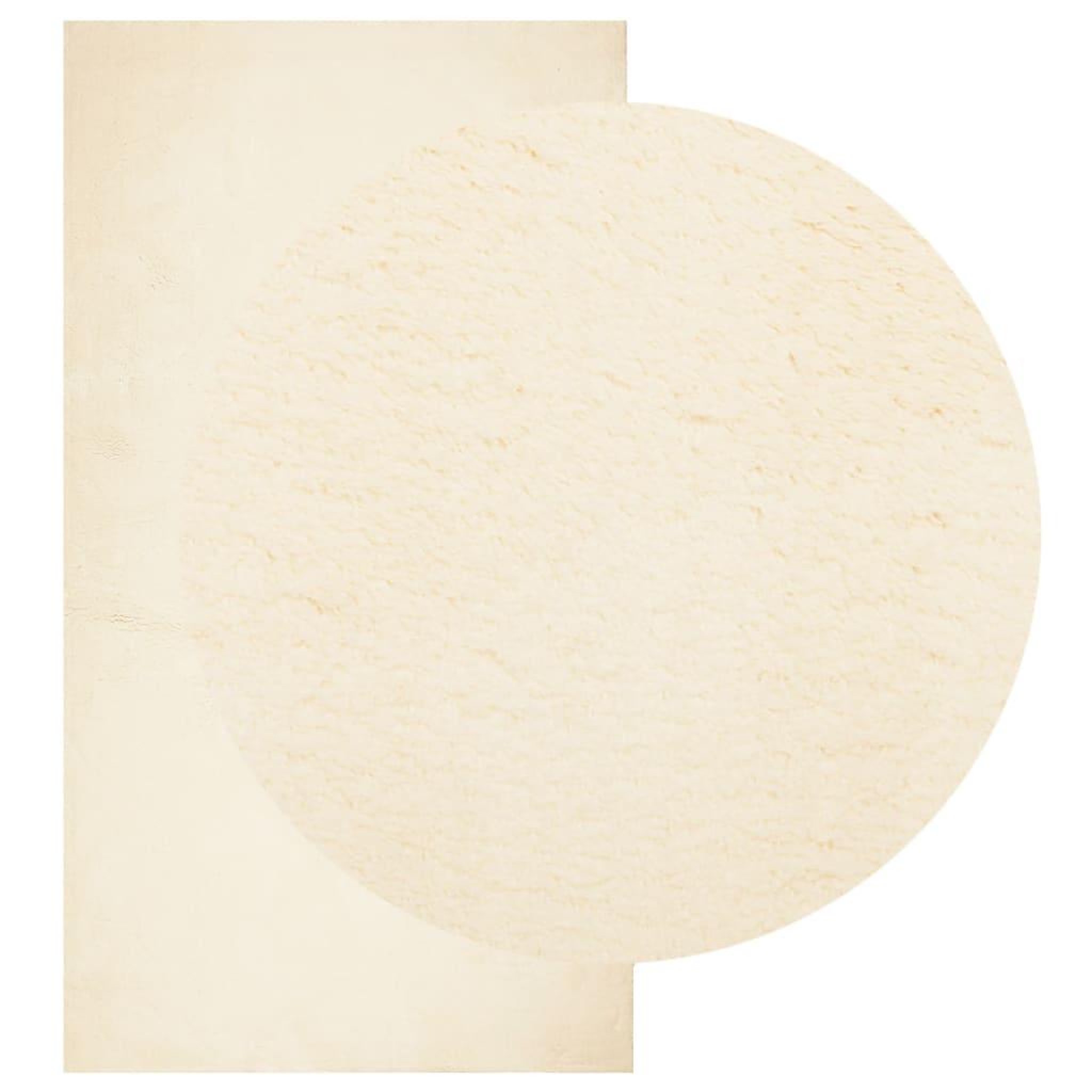 Voir la diapositive 3 : VIDAXL Tapis HUARTE a poils courts doux et lavable creme 60x110 cm