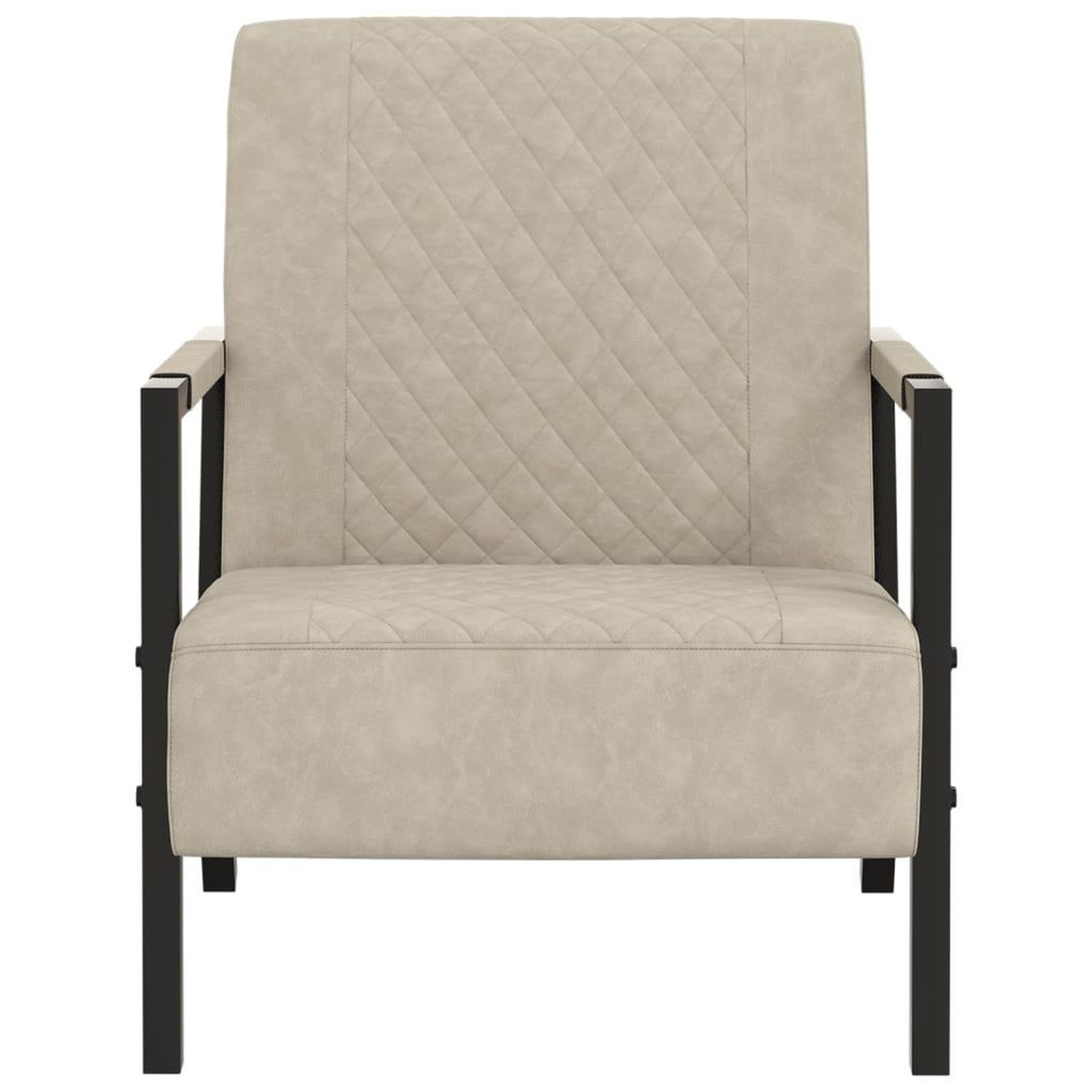 Voir la diapositive 2 : VIDAXL Fauteuil Gris clair Similicuir