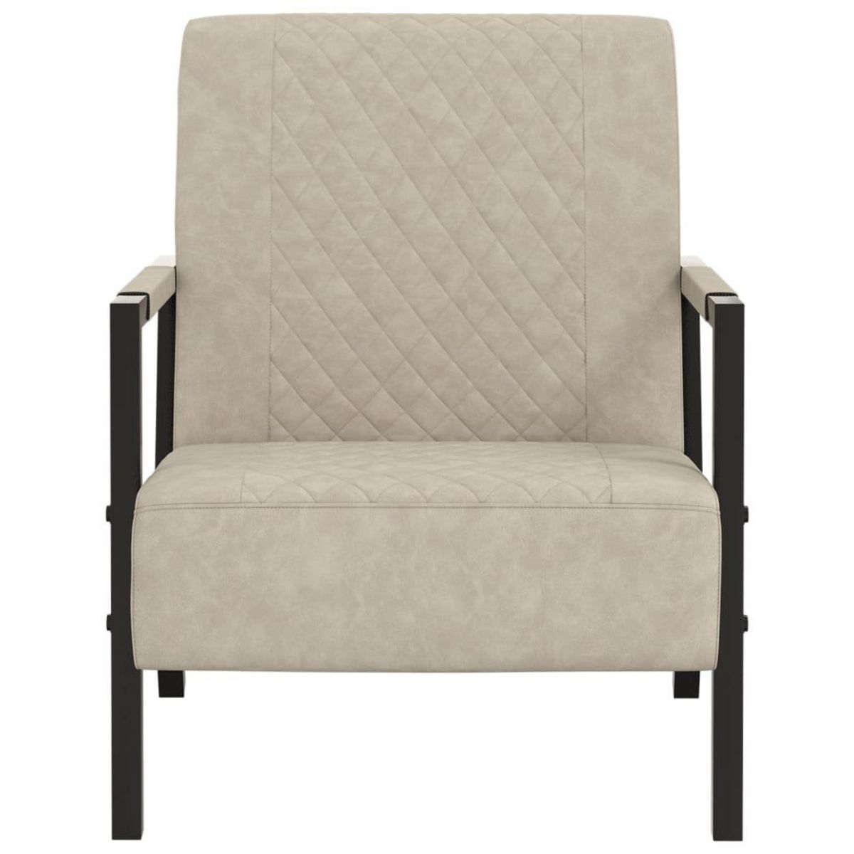 VIDAXL Fauteuil Gris clair Similicuir