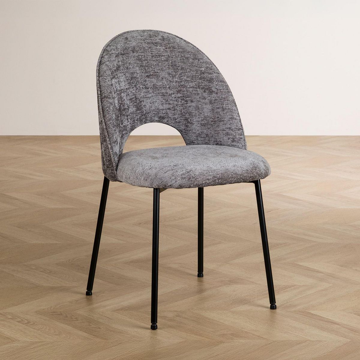 IDIMEX Lot de 2 chaises SERENA en tissu