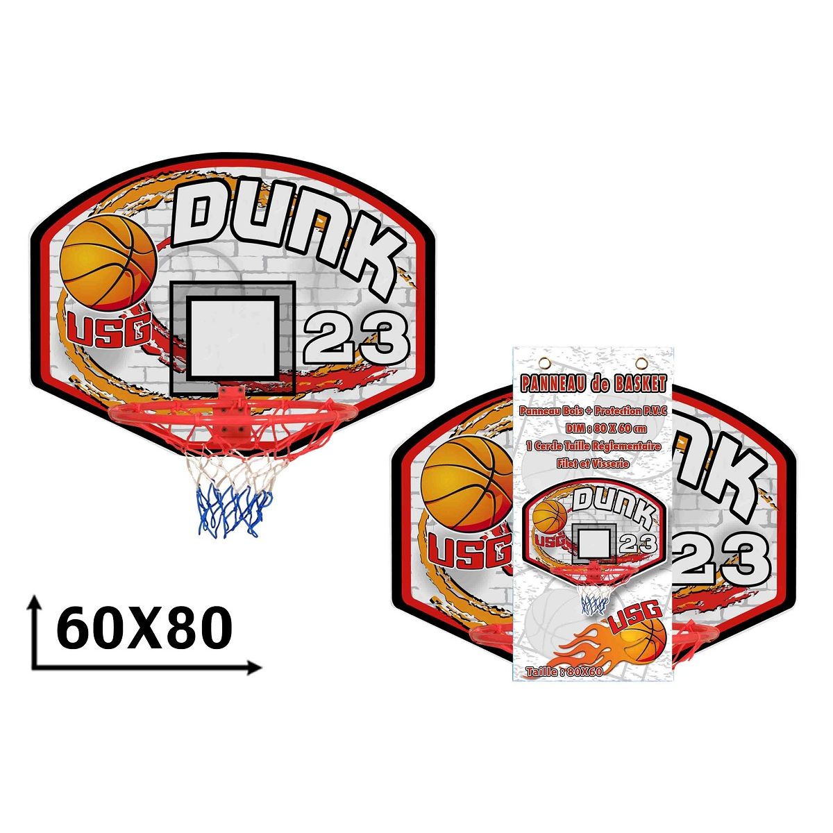 CDTS Panneau de basket bois 