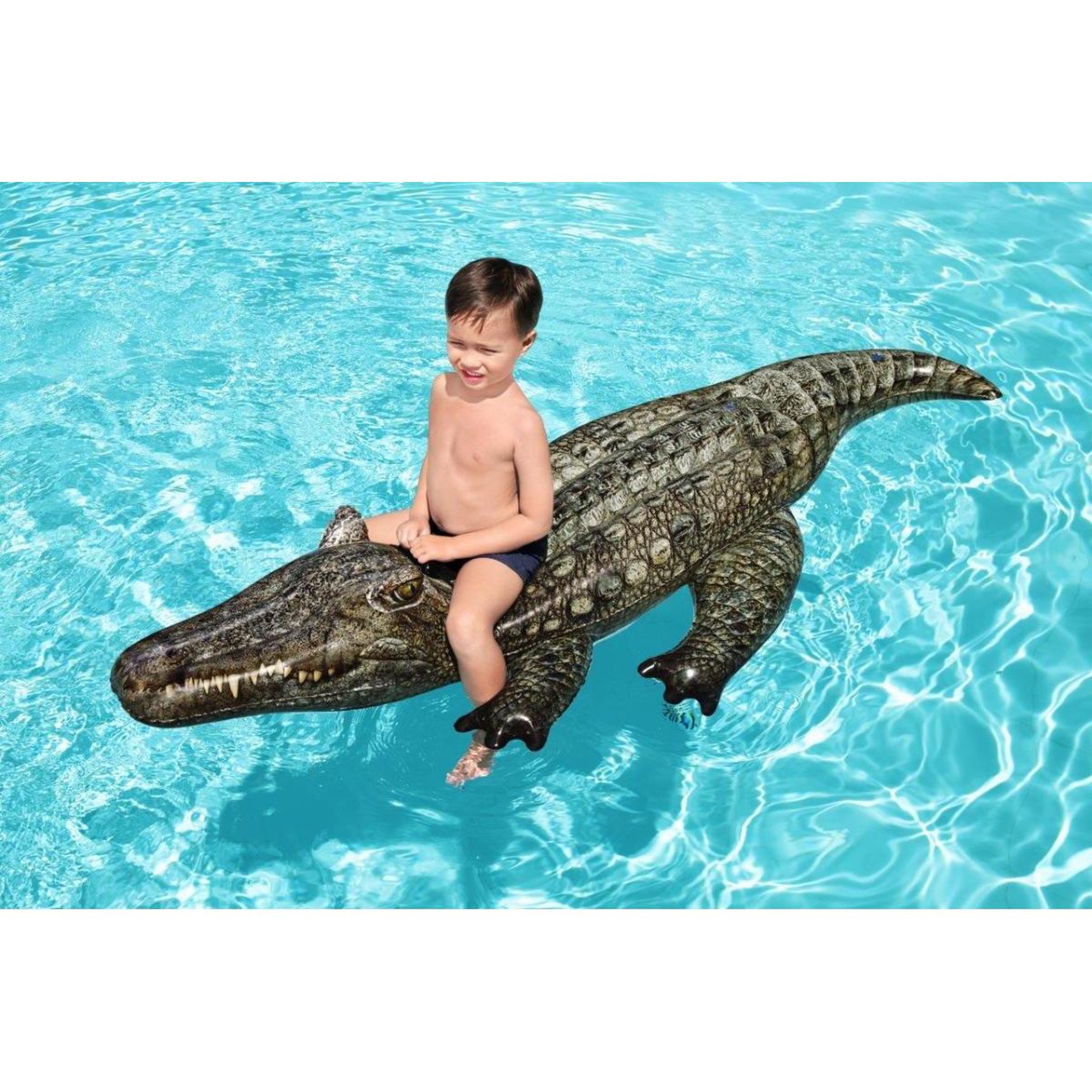 Voir la diapositive 3 : BESTWAY Chevauchable reptile réaliste  41478 1.93m x 94cm