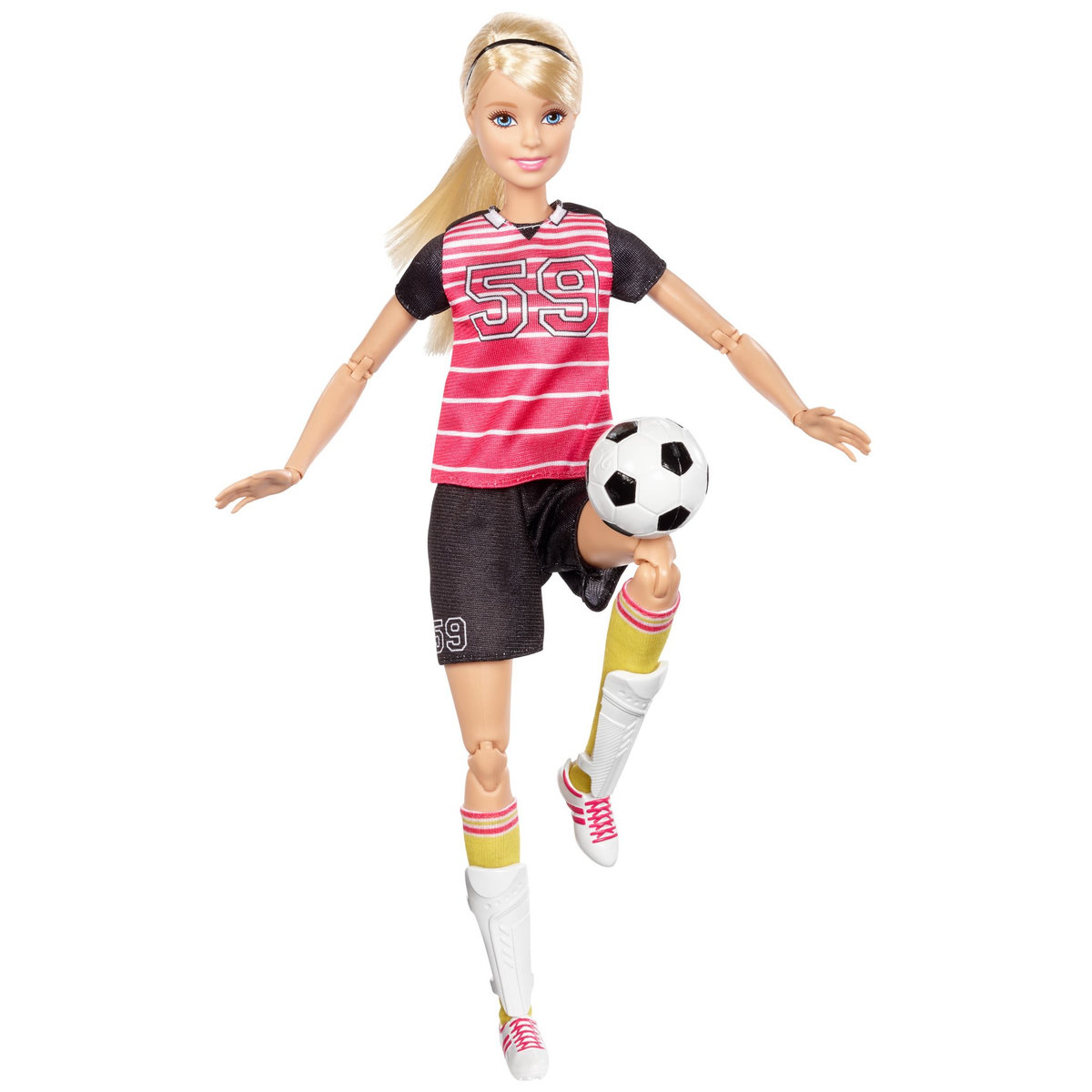 BARBIE Poupée articulée Barbie joueuse de football - Barbie