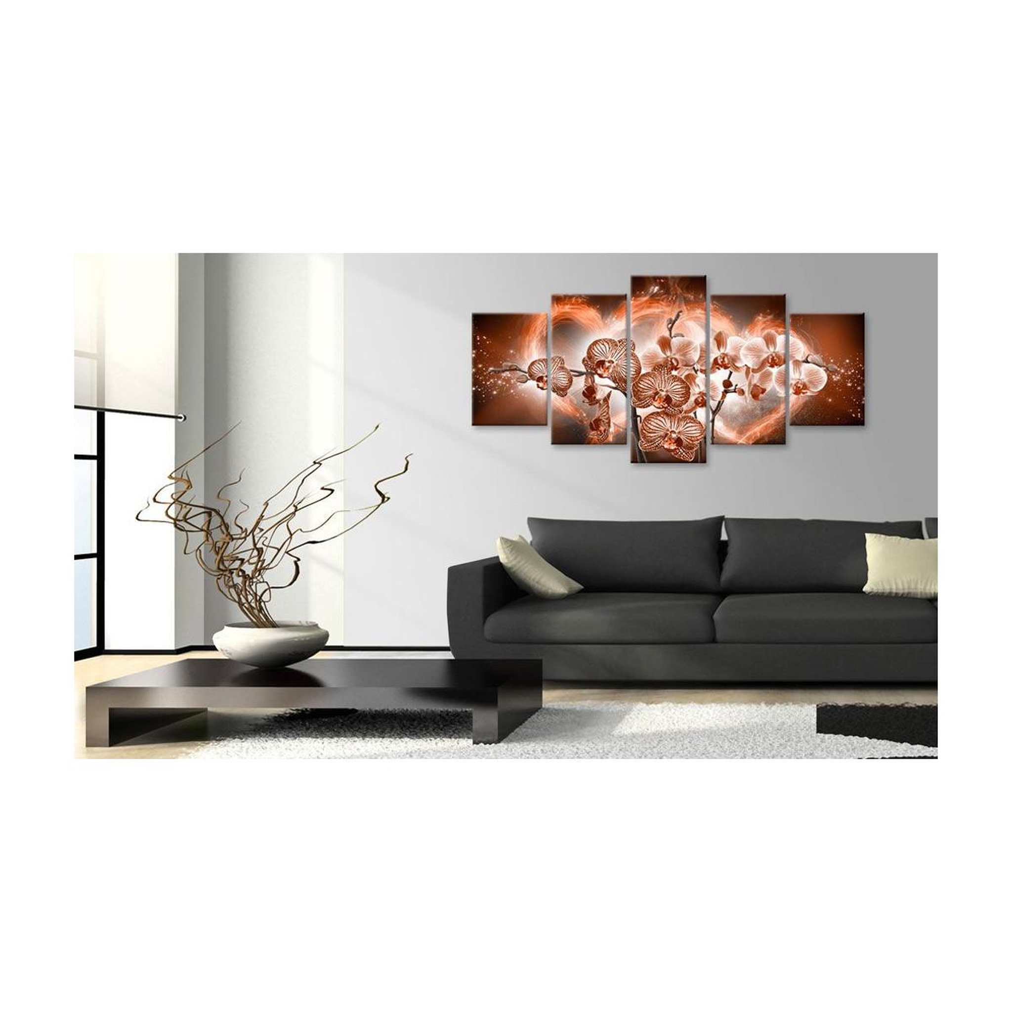 Voir la diapositive 2 : Paris Prix Tableau Imprimé  Love Orchids