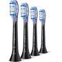 Voir la diapositive 2 : Philips Brossette dentaire Sonicare lot de 4 -  HX9054/88 black Gum Care- soin des gencives G3