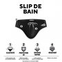 Voir la diapositive 2 : UMBRO Slip de bain homme avec surpiqûres couleurs