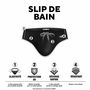 Voir la diapositive 2 : UMBRO Slip de bain homme avec surpiqûres couleurs