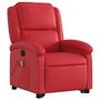 Voir la diapositive 4 : VIDAXL Fauteuil inclinable de massage electrique rouge similicuir