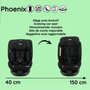 Voir la diapositive 6 : NANIA Siege Auto  isofix - NANIA - PHoeNIX - Groupe 0/1/2/3 - I-Size - Pivotant - Inclinable - Réducteur - Noir