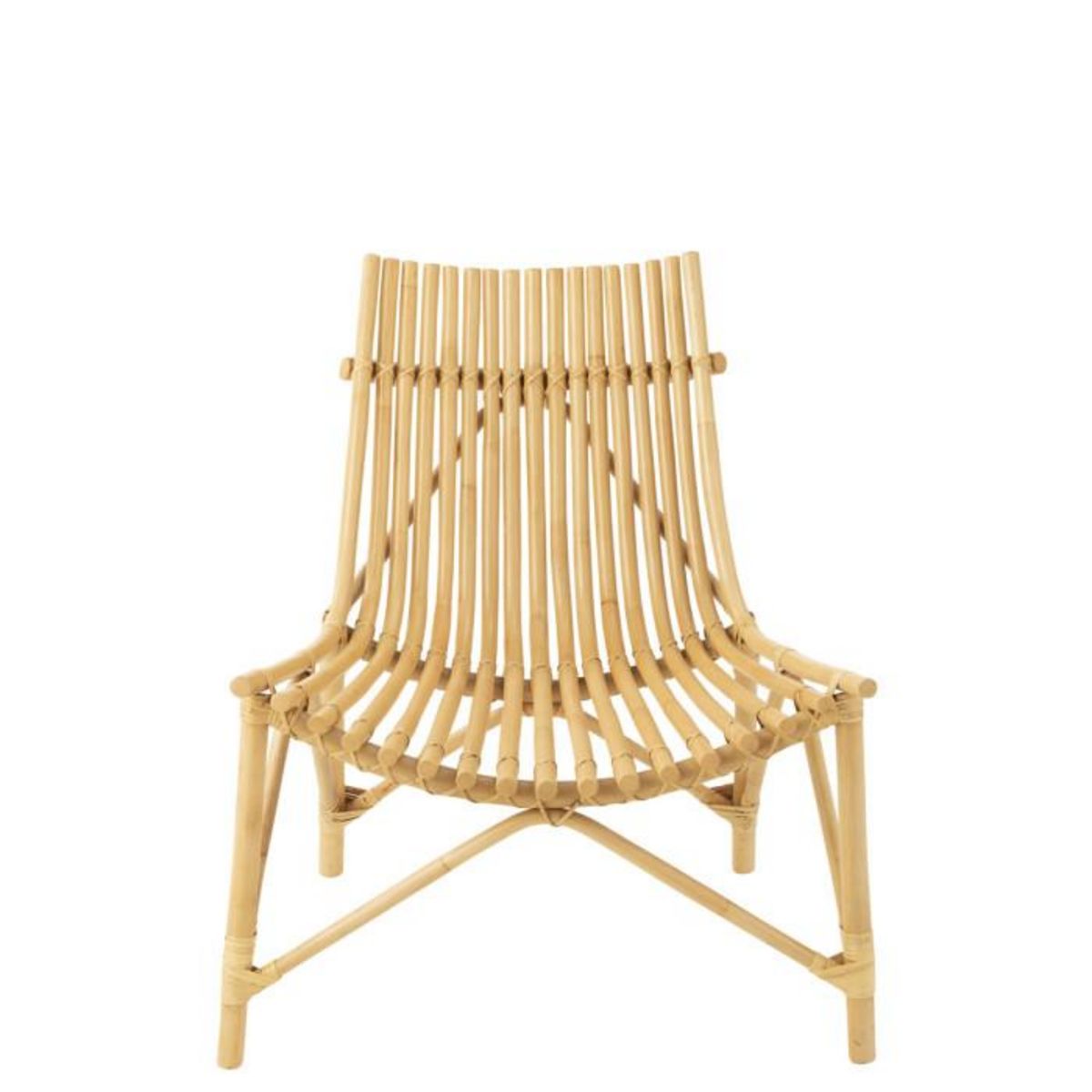 Paris Prix Fauteuil Design en Rotin  Margery  84cm Naturel