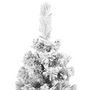 Voir la diapositive 4 : VIDAXL Sapin de Noël artificiel mince flocon de neige vert 240 cm PVC