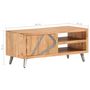 Voir la diapositive 6 : VIDAXL Table basse 90x45x40 cm Bois d'acacia massif