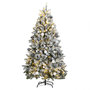 Voir la diapositive 1 : VIDAXL Sapin de Noël artificiel articulé 300 LED et boules 270 cm