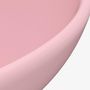 Voir la diapositive 5 : VIDAXL Lavabo rond de salle de bain Rose mat 32,5x14 cm Ceramique