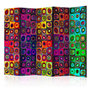 Voir la diapositive 1 : Paris Prix Paravent 5 Volets  Colorful Abstract Art  172x225cm