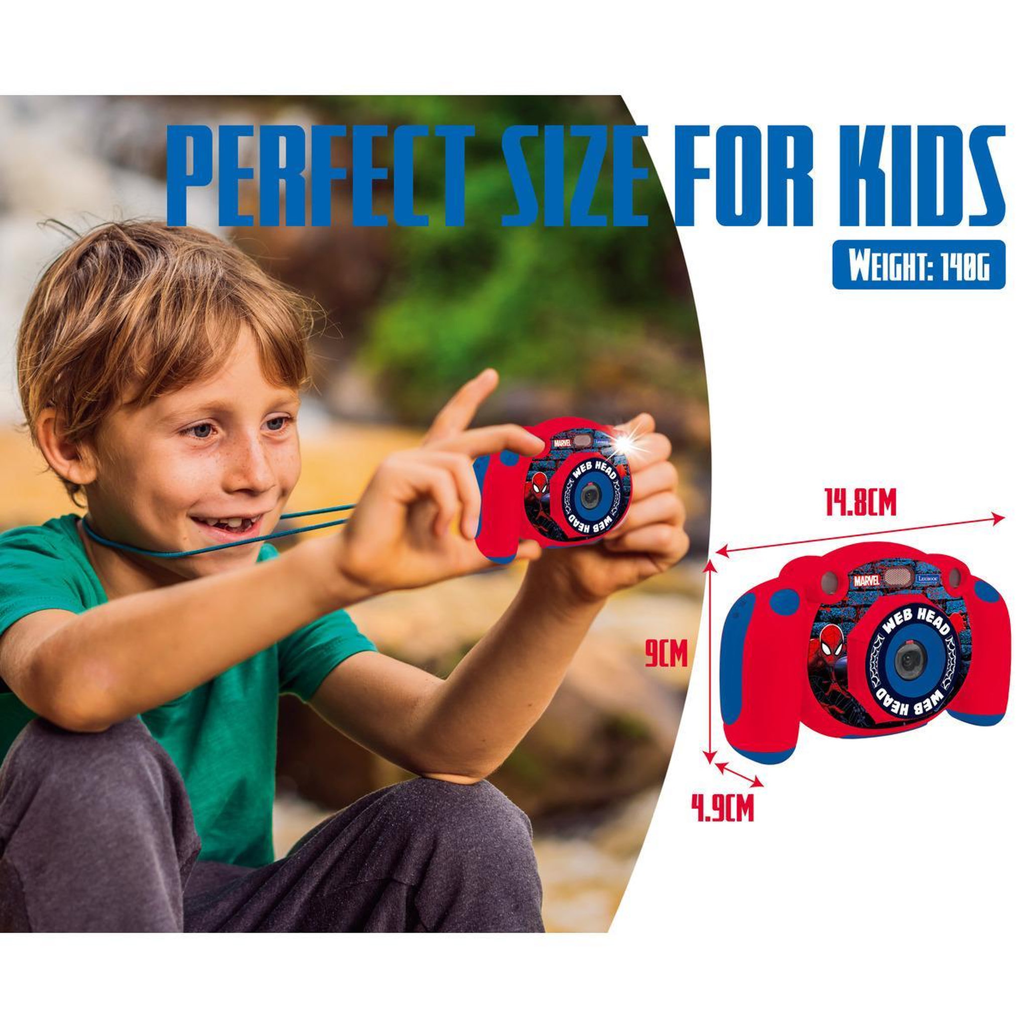 Voir la diapositive 3 : Lexibook Starcam Appareil photo numérique HD SpiderMan