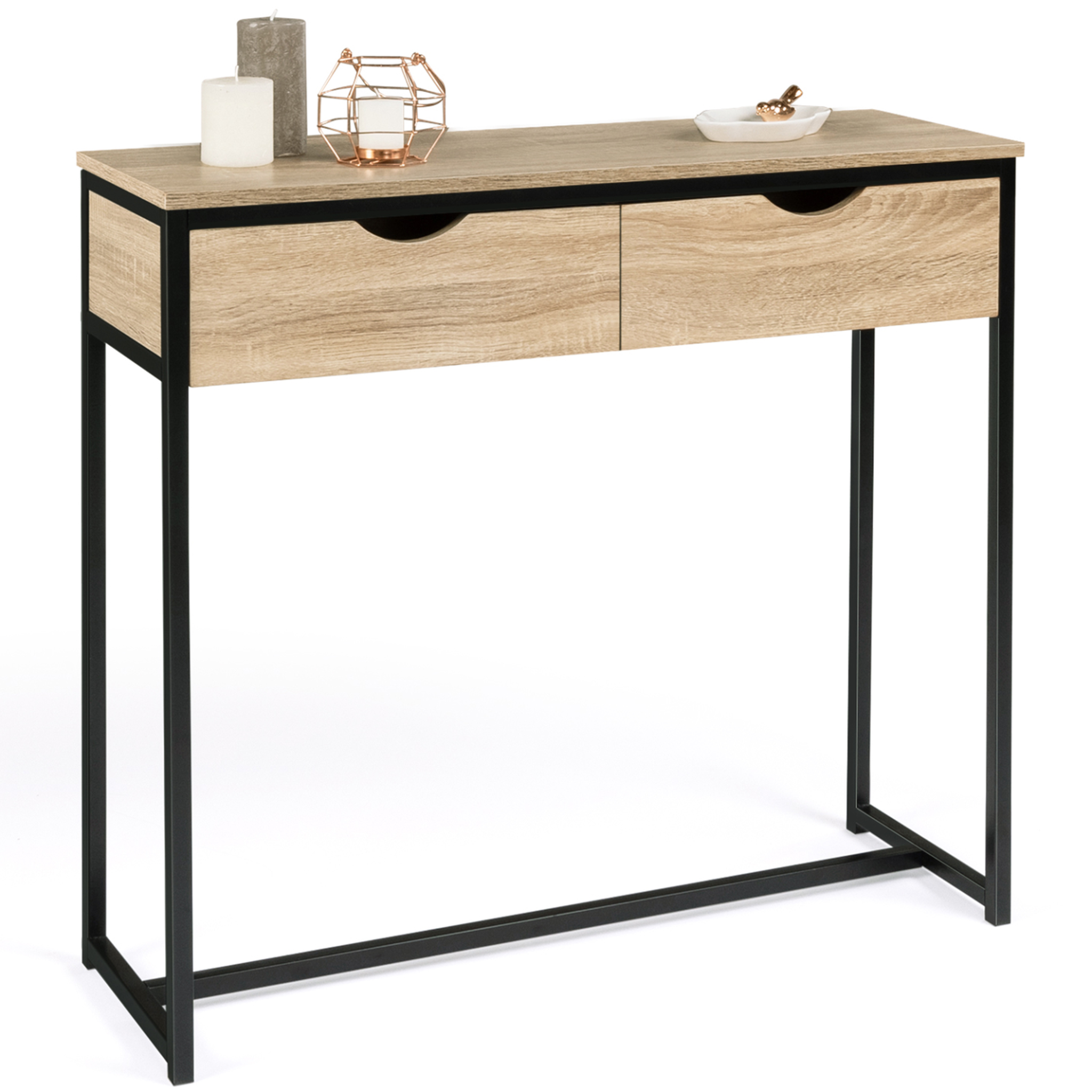 ID MARKET Console 2 tiroirs detroit design industriel